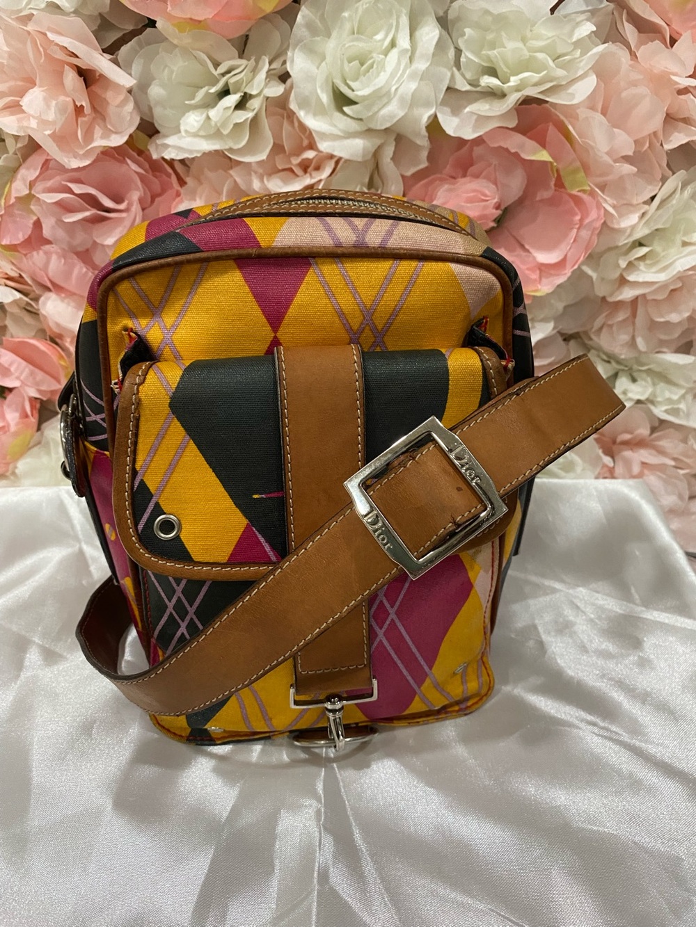 Christian Dior Argyle Check Bag